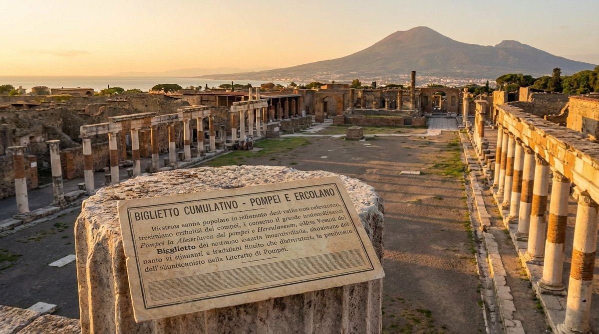 Billet combiné Herculanum et Pompéi