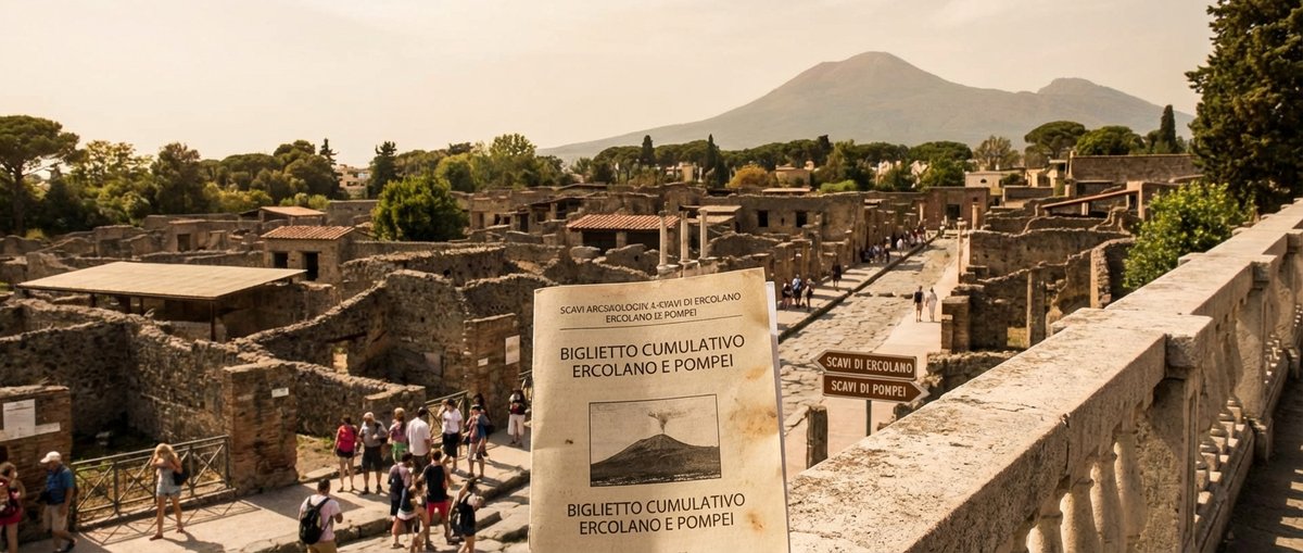 Billet combiné Herculanum et Pompéi