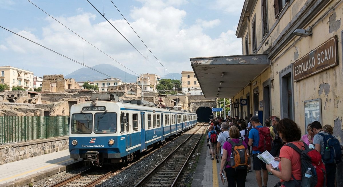 Train Naples Herculanum - Transport combiné